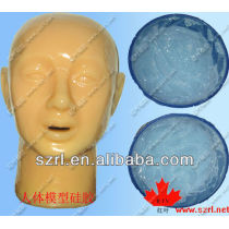 Skin safe addition cure silicone rubber for life casting