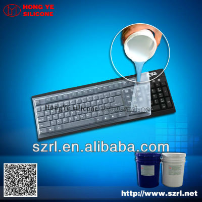 Injection molding silicone rubber for keyboard