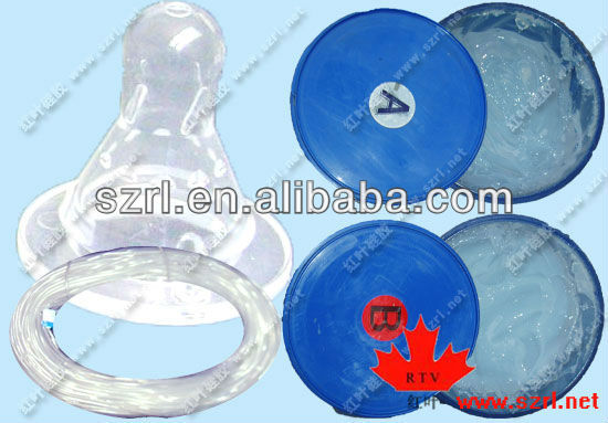 Baby Nipple platinum cured Silicone Rubber