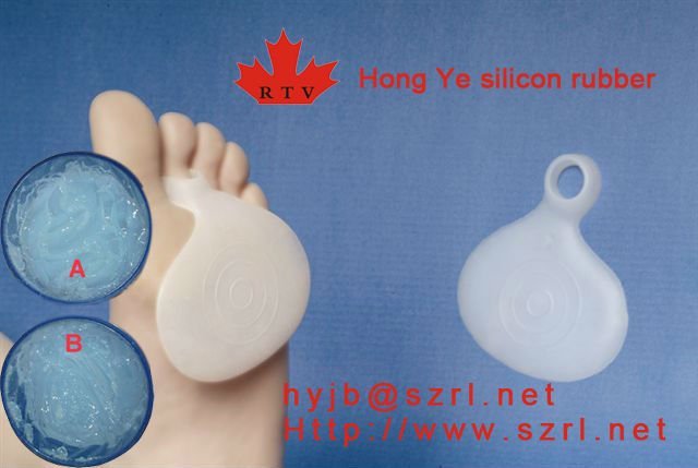 medical grade silicon rubber for foot care products translucent