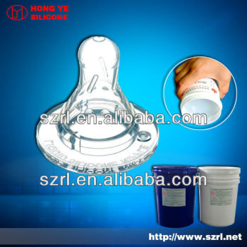 Liquid injection moulding silicone (rubber) for (making) baby nipples