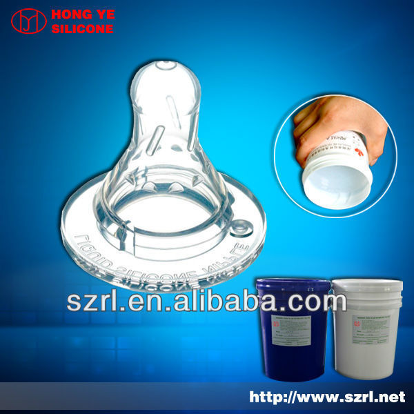 Liquid silicone rubber for baby nipples