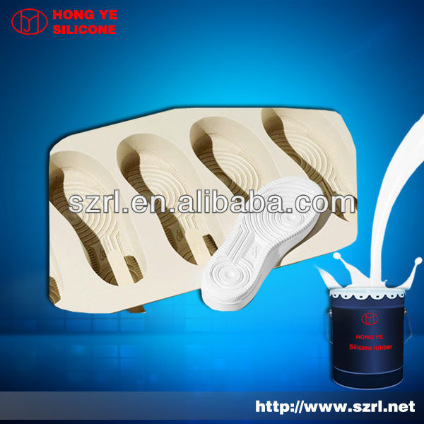 Shoe sole mold making silicon rubber
