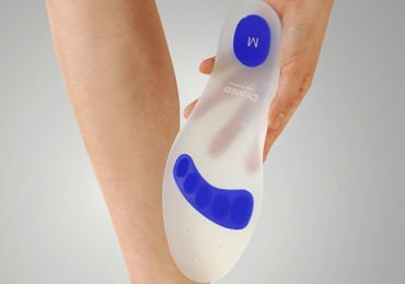 silicon insole made of platinum cured silicone material