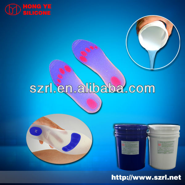 Transparent liquid silicone for insole, Platinum cured silicone for foot care