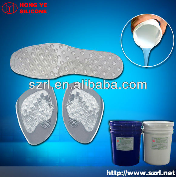 Platinum cure silicone for insole