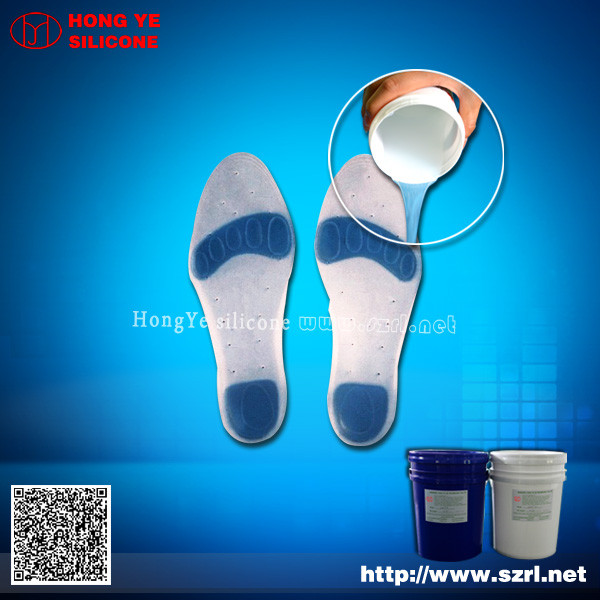 Injection silicone rubber (LSR) for insole