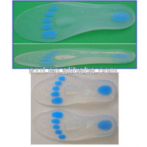 High fluidity liquid silicone rubber (LSR) for insole