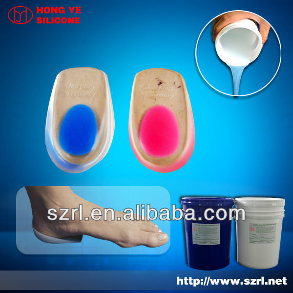 Addition cure silicon for insoles