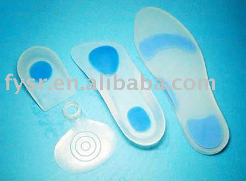 Transparent liquid silicone for making shoe insoles