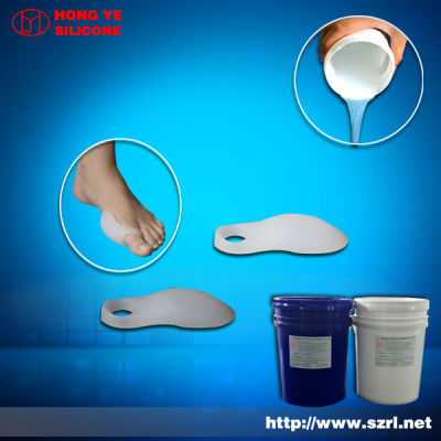 Liquid silicone rubber for shoe insoles