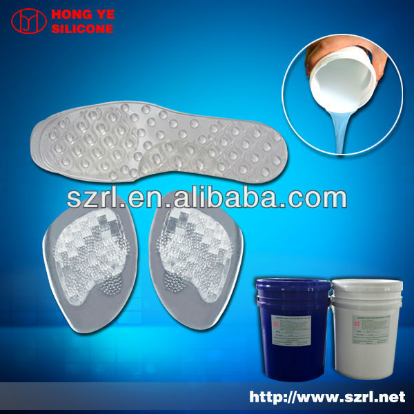 High tear strength silicone rubber for silicone insoles