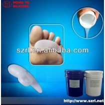 silicon rubber for breathable forefoot insoles