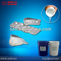 Transparent liquid silicone for forefoot insole