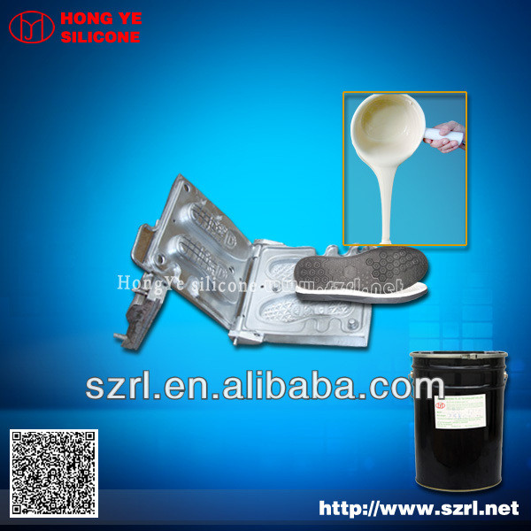 Liquid silicone rubber for shoe sole mold making