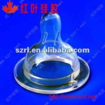 Injection moulding silicone rubber for baby nipples transparent
