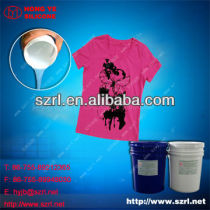 Silicone for screen printing on T-shirt