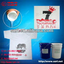 Silicone ink for screen printing on T-shirt