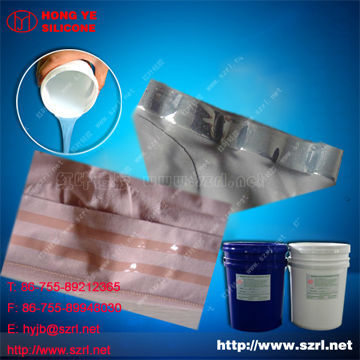 Silicone ink for screen printing on underwear
