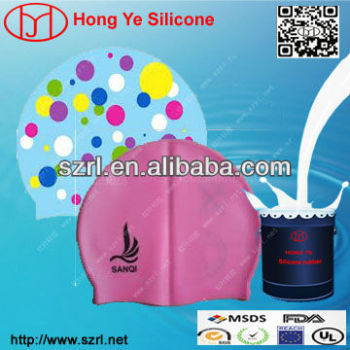Silicone printing ink for swimming caps