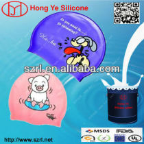 Silicone printing ink for swimming caps good tear-strength