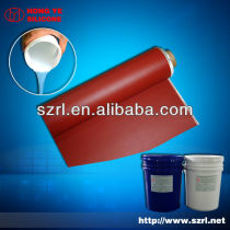 Silicone screen printing ink for coating fiberglass cloth