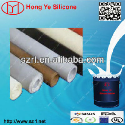 Silicone rubber for chemical fiber cloth coating