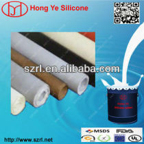Silicone rubber for chemical fiber cloth coating