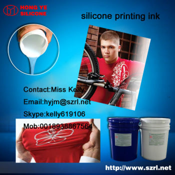 automatic screen printing ,heat transparent silicone printing ink better than PU