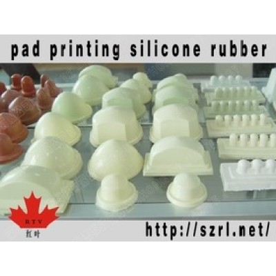 Silicone rubber for pad printing for plastic toys