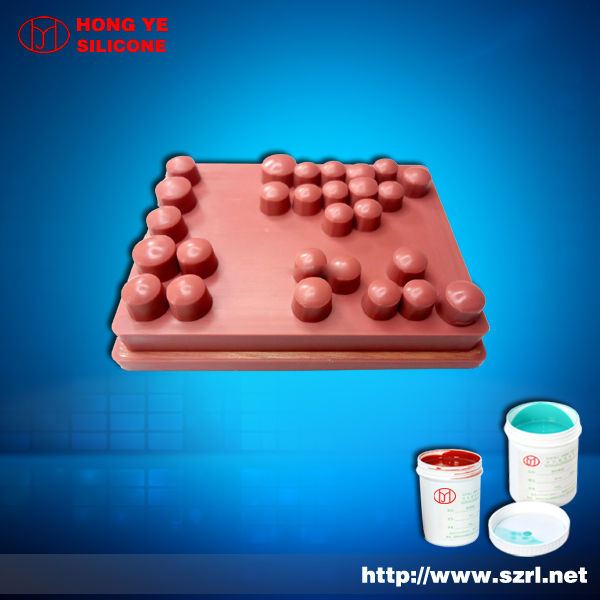 Liquid pad printing silicone rubber for irregular patterns