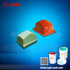 Liquid pad printing silicone rubber for irregular patterns