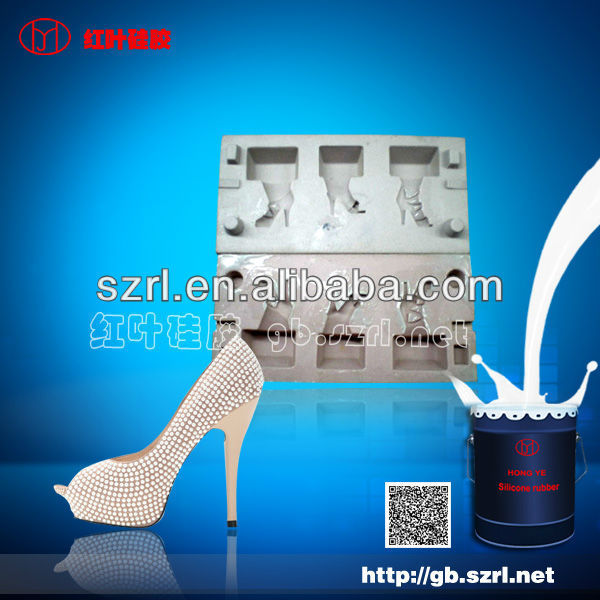 Silicone shoe molds with low viscocity