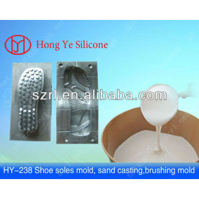 Liquid rtv silicone rubber compound for molding shoes