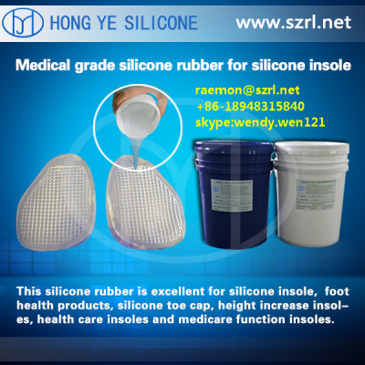 platinum cured silicone for making insoles