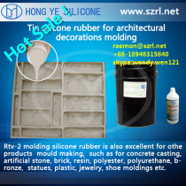 liquid silicon rubber to make mold for conrete with low shrinkage
