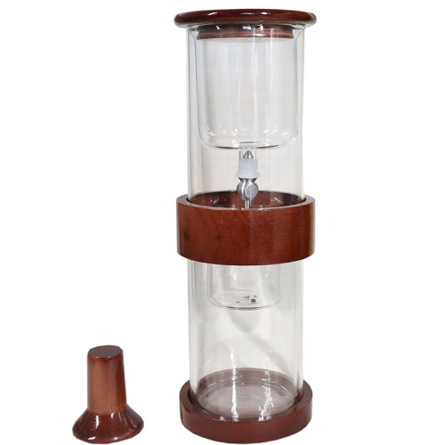Machine à café verticale goutte à goutte de verre transparent de qualité