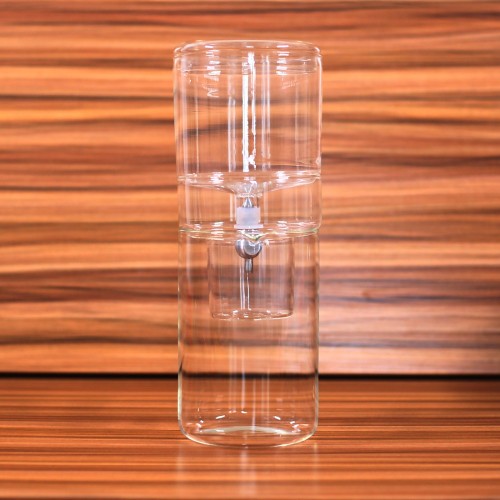 Cafetera de goteo vertical de vidrio transparente de calidad vertical