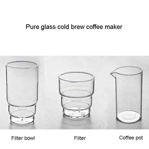 Cafetière en verre borosilicaté non poreux écologique