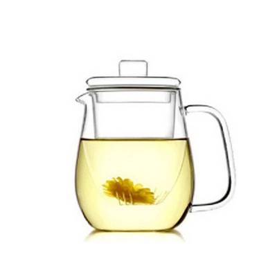 Tasse d'infusion de thé en verre borosilicate haute élégante