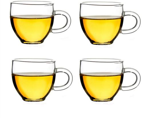 Eleganter hoher Borosilikatglas-Tee-Aufgussbecher