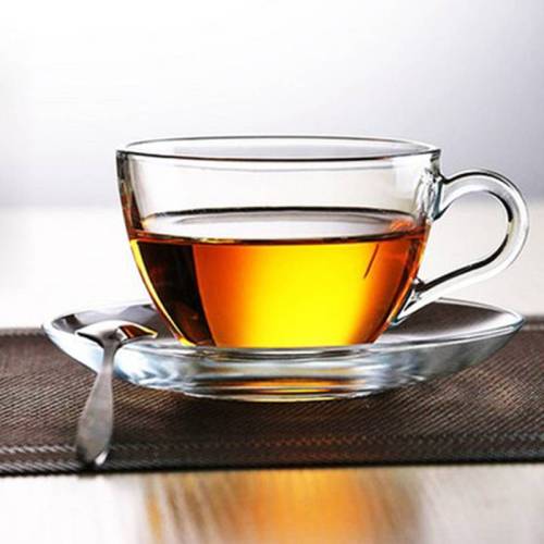 Royal Glass Tea Cups & Saucers para restaurante occidental
