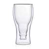 12oz 16oz Glass Beer Glass Cup Pop Can With Bamboo Lid Straw Set In Household