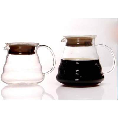 Glassware Tartisan-crafted hicken glass Durable wave texture glass coffee server