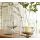 Florero de vidrio de relleno hecho a mano de decoración sutilmente curva para el hogar y el interior y al aire libre
