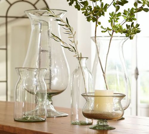 Subly gebogener dekorativer handgemachter Füllerglasvase für Haupt- und Innen- und im Freien