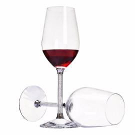 Copa de copa de vino exclusiva sin plomo forma de bulbo