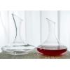 Hand Blown Crystal Glass Red Wine Carafe Round Decanter With Handle