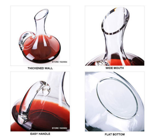 Hand Made Crystal Glass Wine Decanters