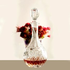 Hand Made Crystal Glass Red Wine Whisky Bottle